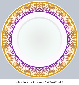 Patrón Con Ornamento Abstracto Floral. Patrón oriental. Motivos Indios, Místicos, Otomanos. Patrón de tratamiento antiestrés. Vector
