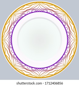 Patrón Con Ornamento Abstracto Floral. Patrón oriental. Motivos Indios, Místicos, Otomanos. Patrón de tratamiento antiestrés. Vector