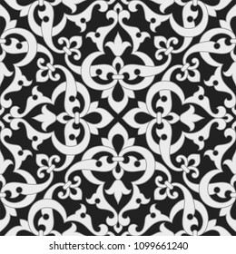 Pattern Abstract Floral Seamless Background Stylized Stock Vector ...