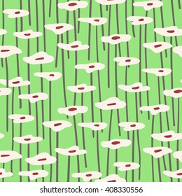 Pattern with abstract flowers. Seamless decoration wallpaper. Abstract vector illustration with flowers.