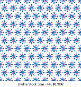 Pattern of abstract flowers for textiles, interior design, for book design, website background.