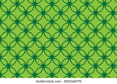 PATTERN ABSTRACT FORM OF GREEN REGULAR GEOMETRY. BACKGROUND