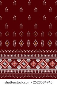 
Padrão abstrato geométrico étnico oriental ikat padrão vetor sem emenda projeto tradicional para decorativo tapete cortina travesseiro padrão geométrico 