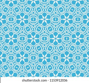 pattern with abstract geometric flower. Stylish fashion design background for invitation card. illustration.