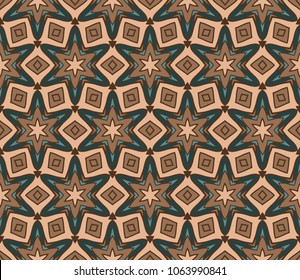 Pattern of abstract geometric flowers. Seamless vector illustration. for design greeting cards, backgrounds, wallpaper.