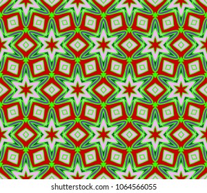 Pattern of abstract geometric flowers. Seamless vector illustration. for design greeting cards, backgrounds, wallpaper.