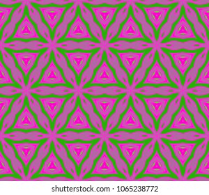 Pattern of abstract geometric flowers. Seamless vector illustration. for design greeting cards, backgrounds, wallpaper.