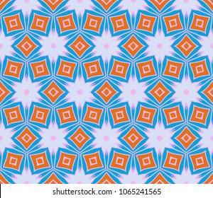 Pattern Pattern of abstract geometric flowers. Seamless vector illustration. for design greeting cards, backgrounds, wallpaper, interior design.