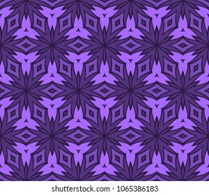 Pattern Pattern of abstract geometric flowers. Seamless vector illustration. for design greeting cards, backgrounds, wallpaper, interior design.