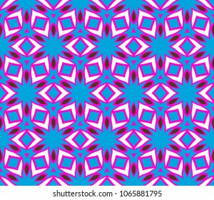 Pattern of abstract geometric flowers. Seamless vector illustration. for design greeting cards, backgrounds, wallpaper.