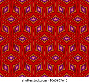 Pattern of abstract geometric flowers. Seamless vector illustration. for design greeting cards, backgrounds, wallpaper.