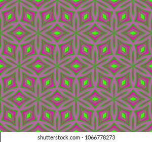 Pattern of abstract geometric flowers. Seamless vector illustration. for design greeting cards, backgrounds, wallpaper.