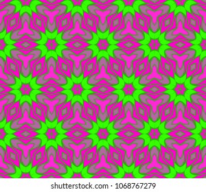 Pattern of abstract geometric flowers. Seamless vector illustration. for design greeting cards, backgrounds, wallpaper.
