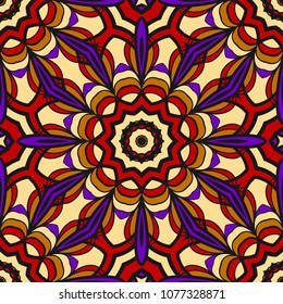 Pattern of abstract geometric flowers. Seamless vector illustration. for design greeting cards, backgrounds, wallpaper, interior design
