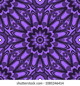 Pattern of abstract geometric flowers. Seamless vector illustration. for design greeting cards, backgrounds, wallpaper, interior design