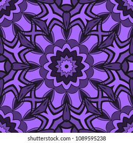 Pattern of abstract geometric flowers. Seamless vector illustration. for design greeting cards, backgrounds, wallpaper, interior design