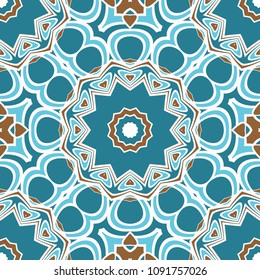 Pattern of abstract geometric flowers. Seamless vector illustration. for design greeting cards, backgrounds, wallpaper, interior design
