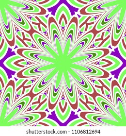 Pattern of abstract geometric flowers. Seamless vector illustration. for design greeting cards, backgrounds, wallpaper, interior design