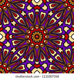 Pattern of abstract geometric flowers. Seamless vector illustration. for design greeting cards, backgrounds, wallpaper, interior design