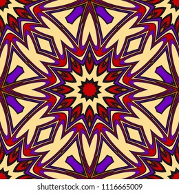 Pattern of abstract geometric flowers. Seamless vector illustration. for design greeting cards, backgrounds, wallpaper, interior design