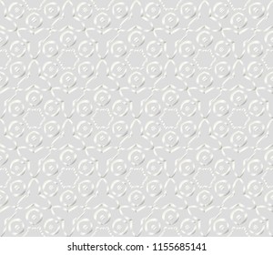 Pattern of abstract geometric flowers. Seamless vector illustration. for design greeting cards, backgrounds, wallpaper. Silver color