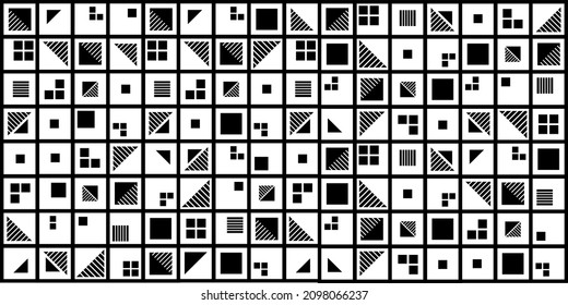 pattern with abstract geometric shapes 
