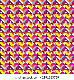 Fondo de color de formas geométricas abstractas del patrón 