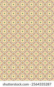 Pattern with abstract geometric style. Colorful seamless ornament for textile. Beautiful color fashion art geometric patterns