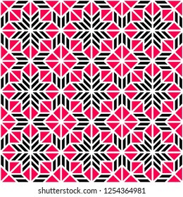 Pattern with abstract geometric style.  For fashion interiors design, wallpaper, textile industry .