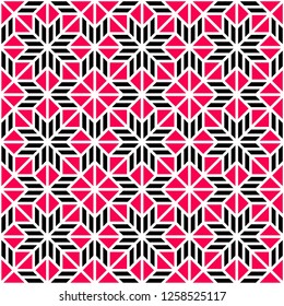 Pattern with abstract geometric style.  For fashion interiors design, wallpaper, textile industry .