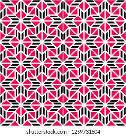 Pattern with abstract geometric style.  For fashion interiors design, wallpaper, textile industry .