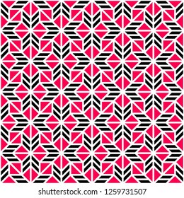 Pattern with abstract geometric style.  For fashion interiors design, wallpaper, textile industry .