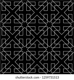 Pattern with abstract geometric style.  For fashion interiors design, wallpaper, textile industry .