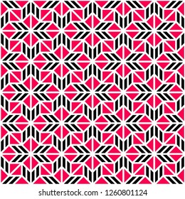 Pattern with abstract geometric style.  For fashion interiors design, wallpaper, textile industry .