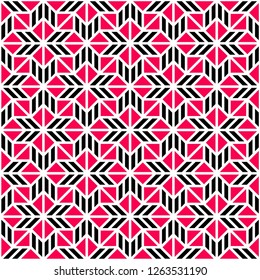 Pattern with abstract geometric style.  For fashion interiors design, wallpaper, textile industry.