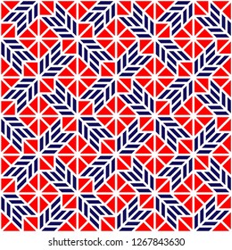 Pattern with abstract geometric style.  For fashion interiors design, wallpaper, textile industry.