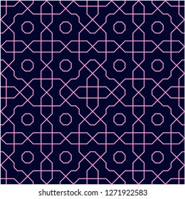 Pattern with abstract geometric style.  For fashion interiors design, wallpaper, textile industry.