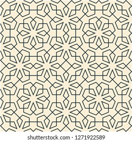 Pattern with abstract geometric style.  For fashion interiors design, wallpaper, textile industry.