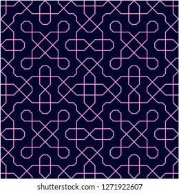 Pattern with abstract geometric style.  For fashion interiors design, wallpaper, textile industry.