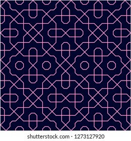 Pattern with abstract geometric style.  For fashion interiors design, wallpaper, textile industry.