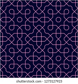 Pattern with abstract geometric style.  For fashion interiors design, wallpaper, textile industry.