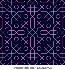 Pattern with abstract geometric style.  For fashion interiors design, wallpaper, textile industry.