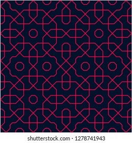Pattern with abstract geometric style.  For fashion interiors design, wallpaper, textile industry.
