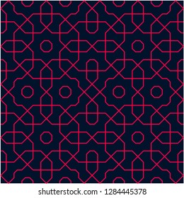 Pattern with abstract geometric style.  For fashion interiors design, wallpaper, textile industry.