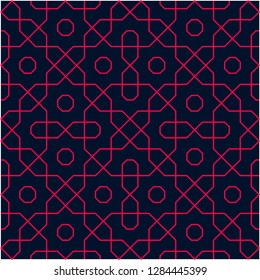 Pattern with abstract geometric style.  For fashion interiors design, wallpaper, textile industry.