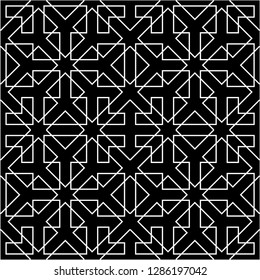 Pattern with abstract geometric style.  For fashion interiors design, wallpaper, textile industry.