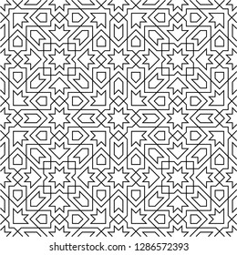Pattern with abstract geometric style.  For fashion interiors design, wallpaper, textile industry.