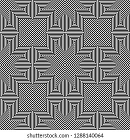 Pattern with abstract geometric style.  For fashion interiors design, wallpaper, textile industry.