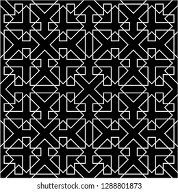 Pattern with abstract geometric style.  For fashion interiors design, wallpaper, textile industry.