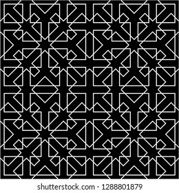Pattern with abstract geometric style.  For fashion interiors design, wallpaper, textile industry.